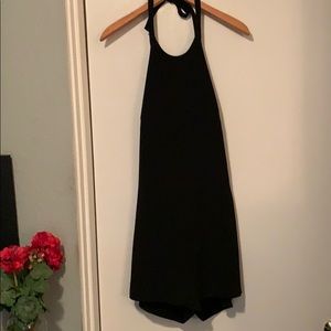 Banana Republic Black Halter Romper